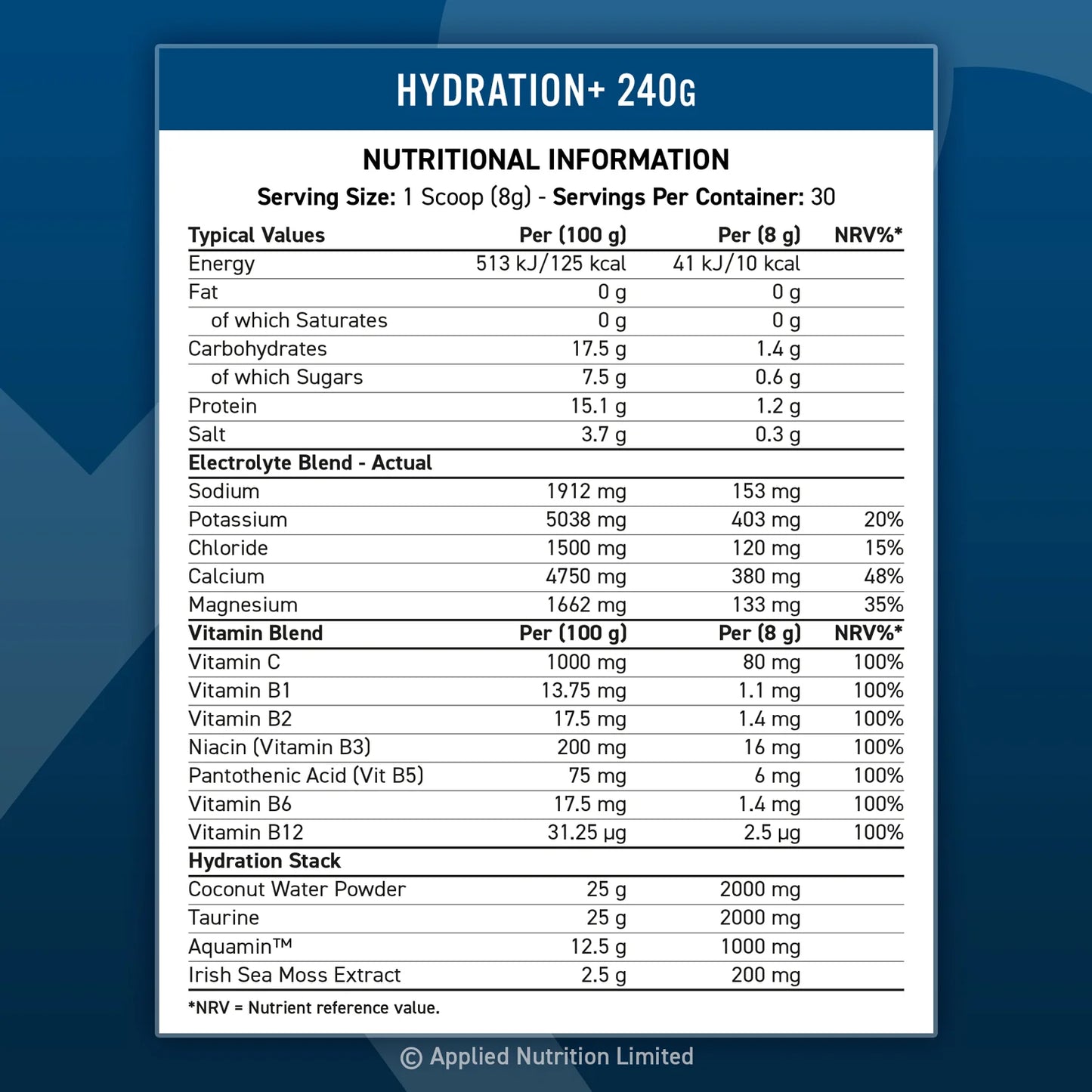 Applied Nutrition Hydration 240g