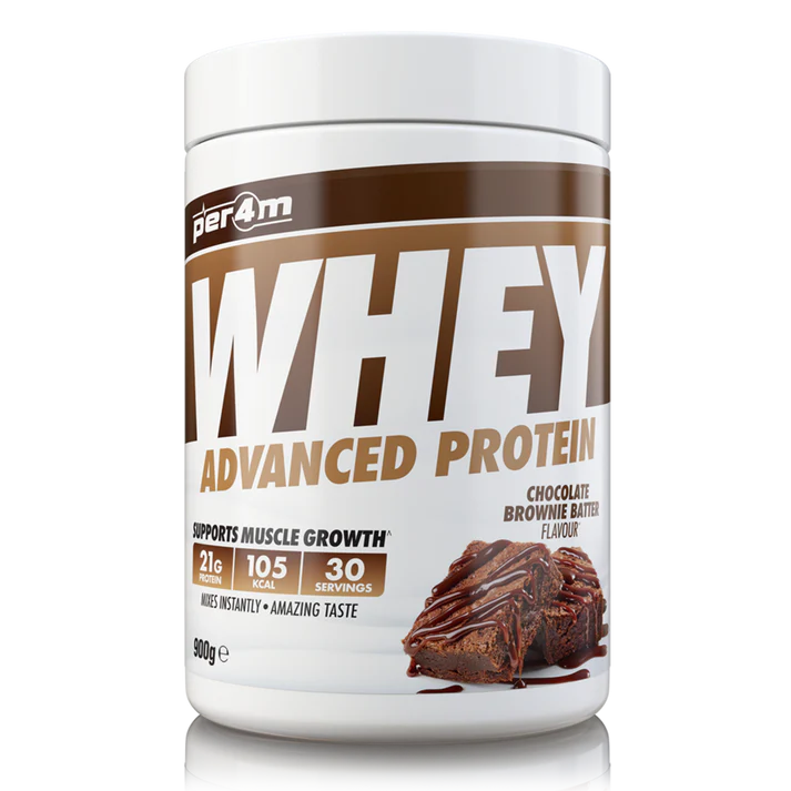 Per4m Whey Protein 900g with 4 FREE Protein Bars
