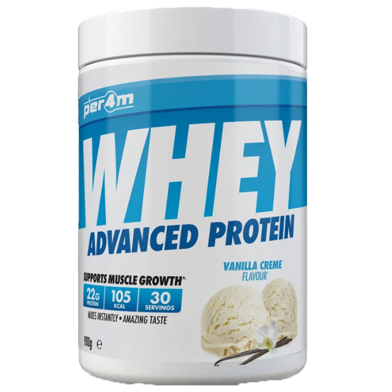 Per4m Whey Protein 900g with 4 FREE Protein Bars
