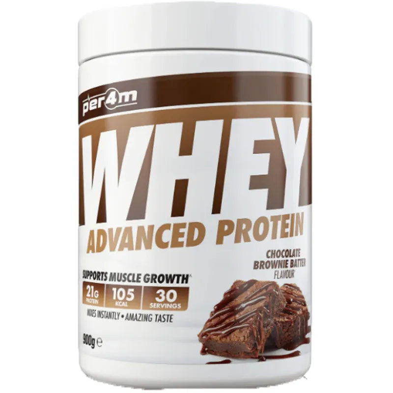 Per4m Whey Protein 900g with 4 FREE Protein Bars
